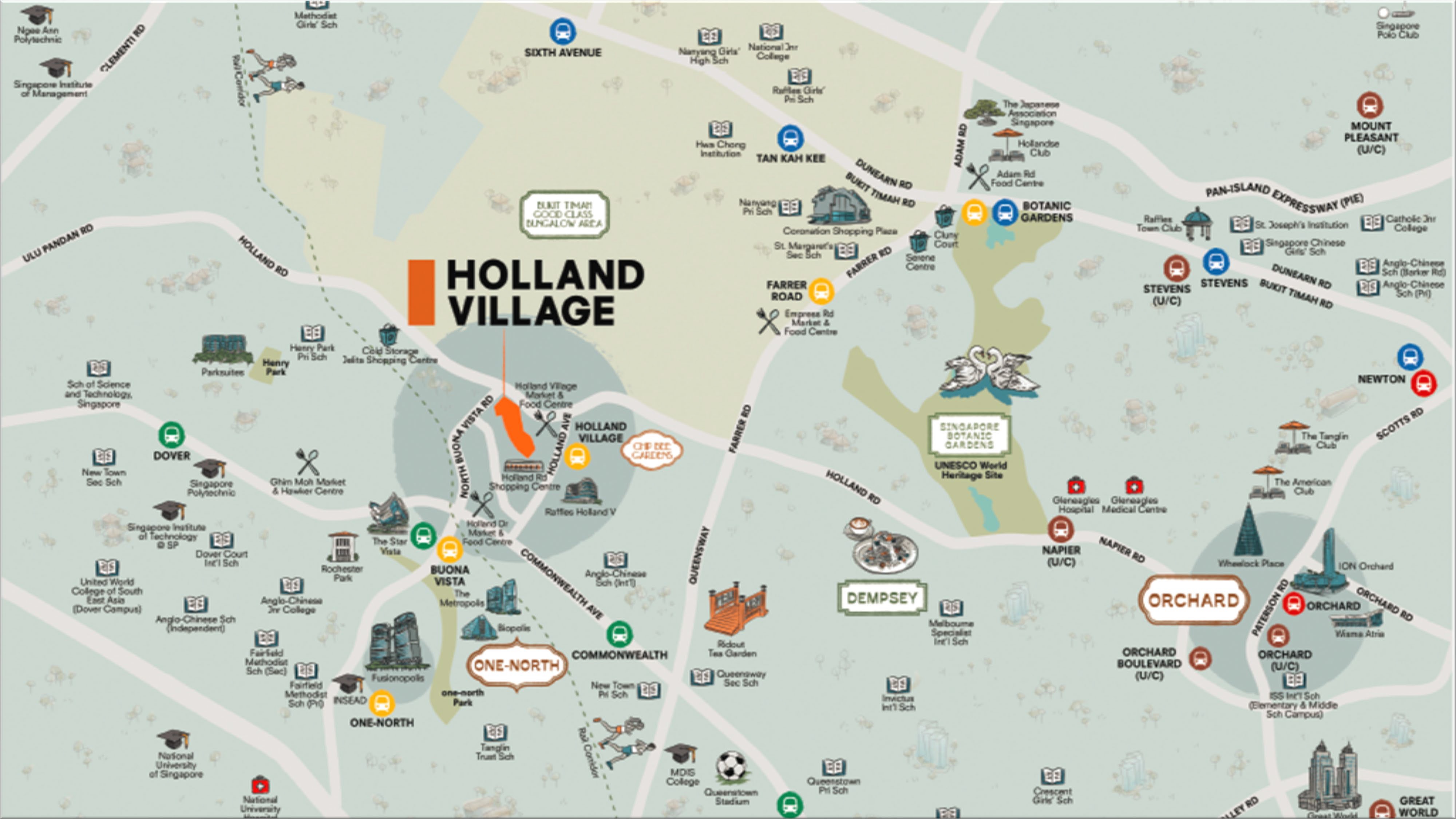 One Holland Village Residences location